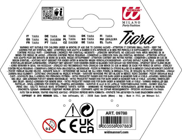 Tiara Oro Con Gemme Rosa - immagine 2