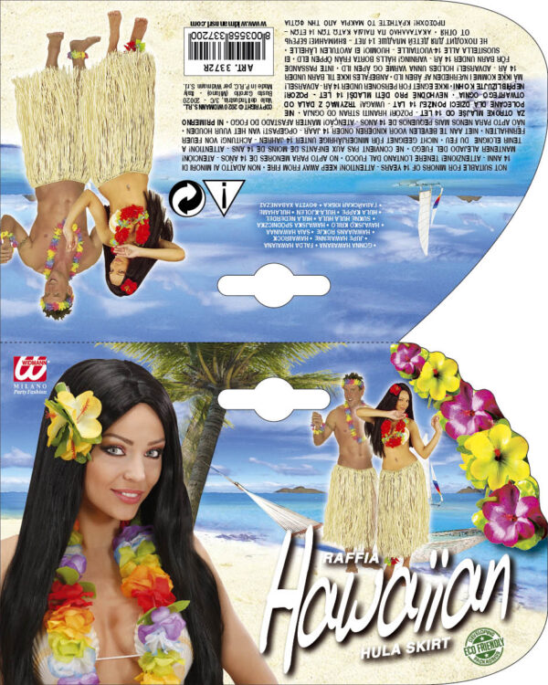Gonna Hawaiana In Rafia - immagine 2