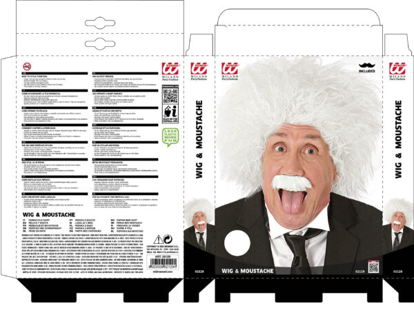 Parrucca e Baffi Einstein - immagine 3