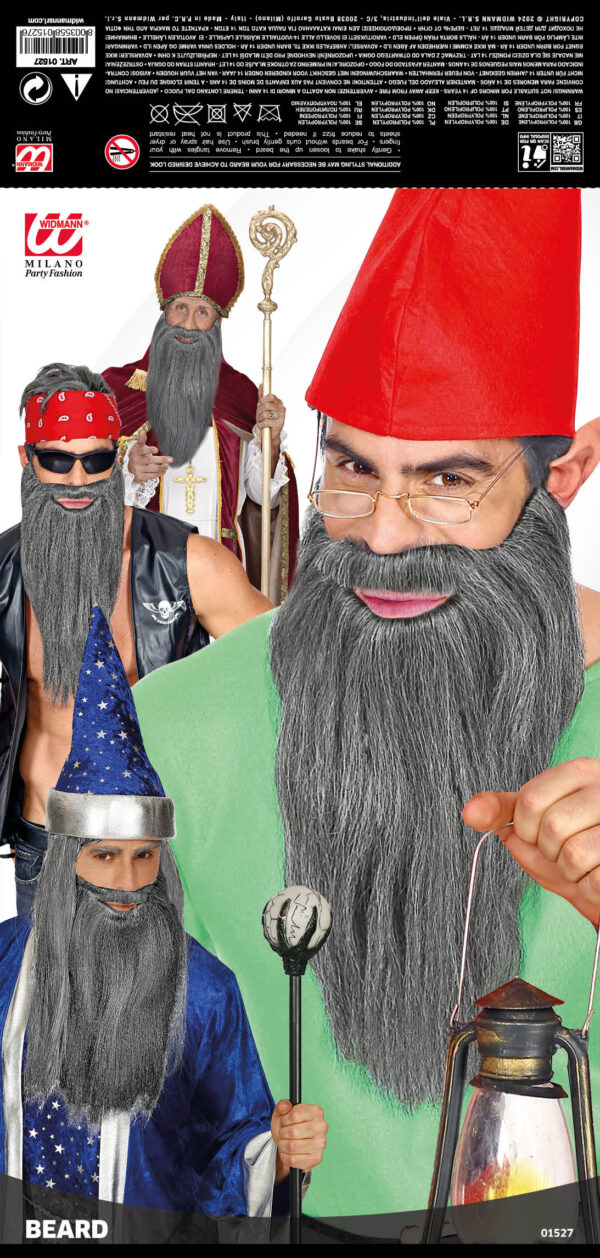 Barba grigia Con Baffi - immagine 2