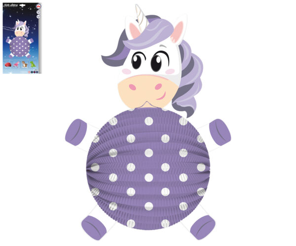 rificolona unicorno lilla - immagine 3
