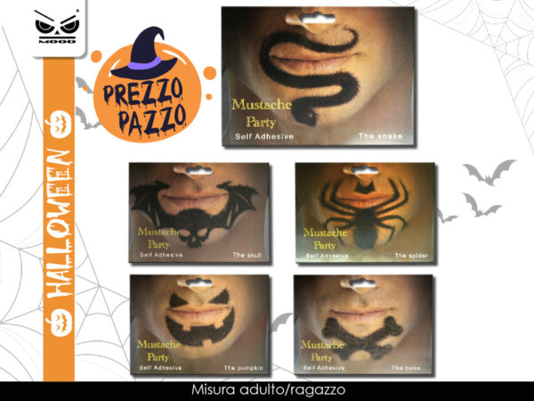 baffi assortiti halloween