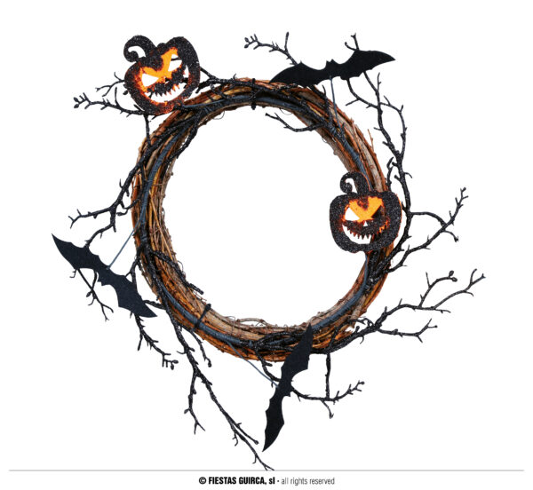corona zucche halloween