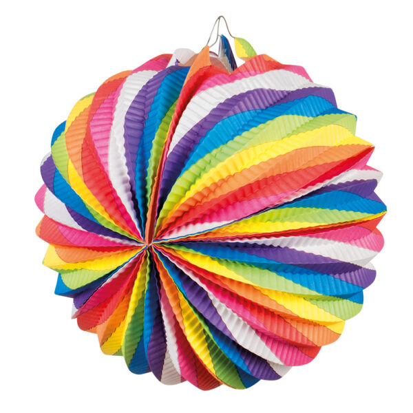 rificolona tonda arcobaleno  cm 25