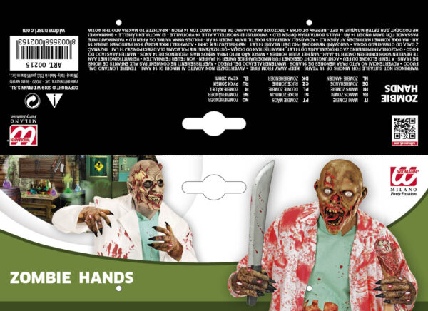 guanti zombie - immagine 2