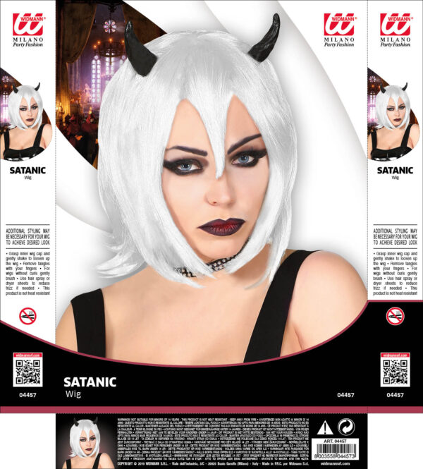 parrucca cosplay demone - immagine 2