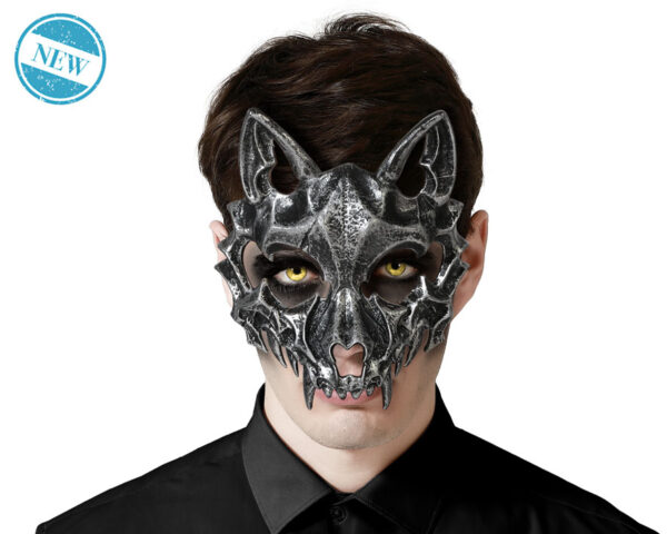 maschera lupo nero