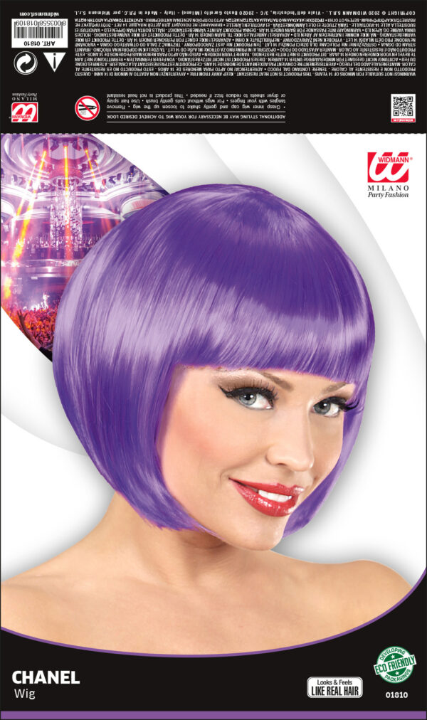 parrucca chanel viola - immagine 2