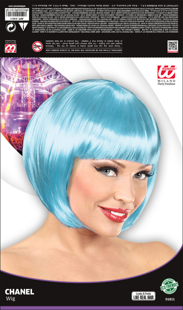 parrucca chanel azzurra - immagine 2