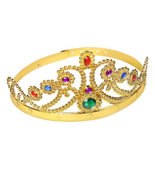 Corona regina oro con gemme