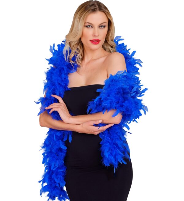 Boa In Piume blu