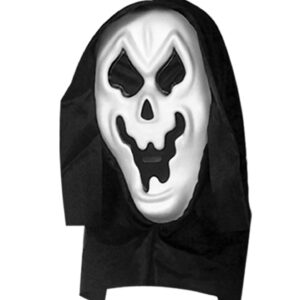 Maschera con cappuccio e occhi invisibili fantasma bianco