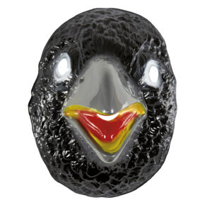 maschera corvo in pvc misura adulto