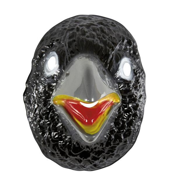 maschera corvo in pvc misura adulto