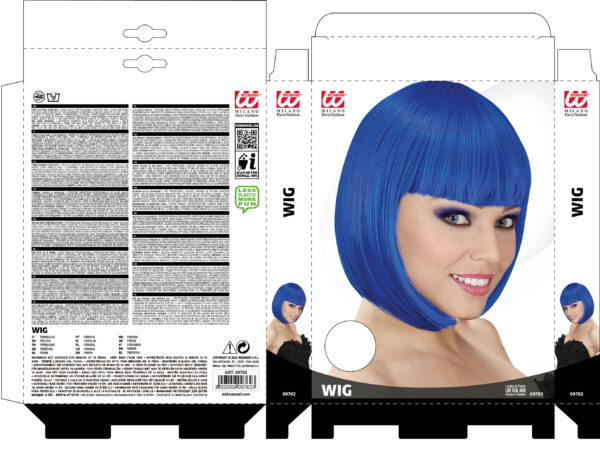 parrucca lou lou blu - immagine 2