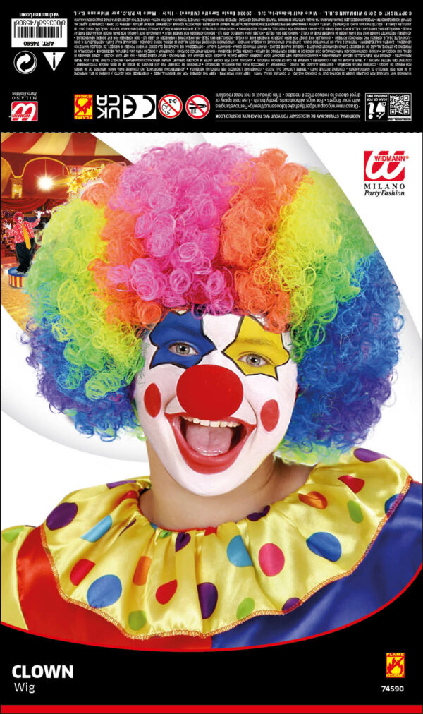 Parrucca clown misura bambino - immagine 2