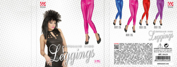 Leggings rosa metalizzati - immagine 2