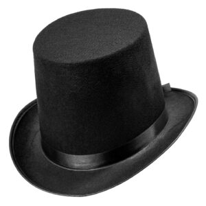 Cilindro maxi nero in feltro
