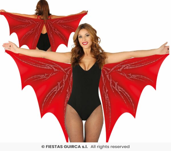Ali pipistrello rosse