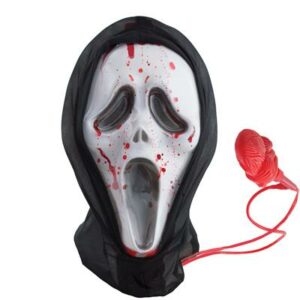 Maschera scream con sangue liquido