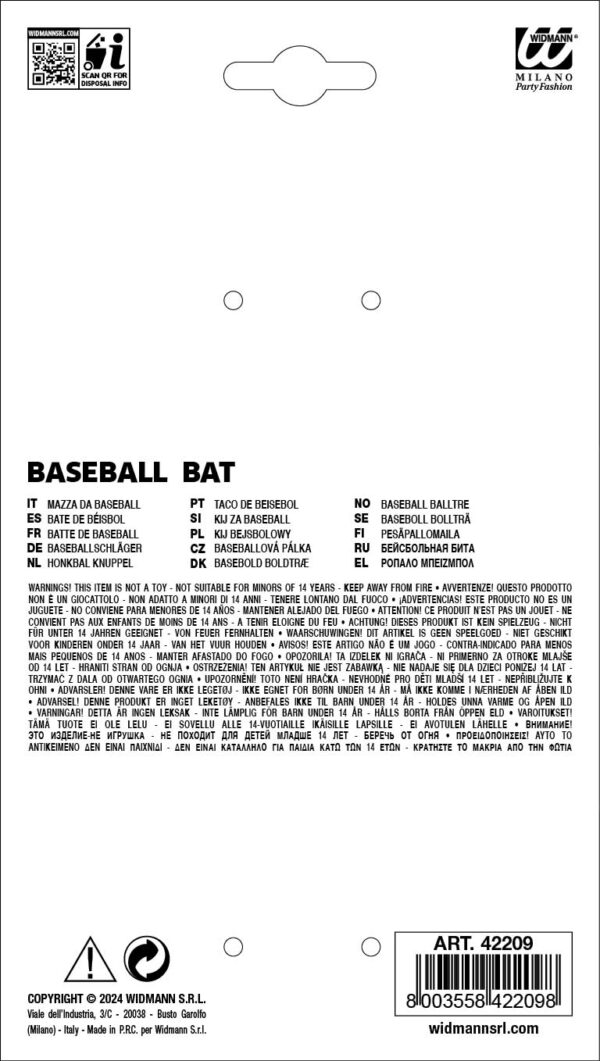 Mazza baseball insanguinata - immagine 2