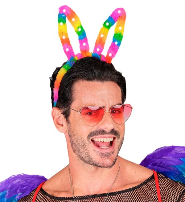 Orecchie coniglietto arcobaleno - immagine 2