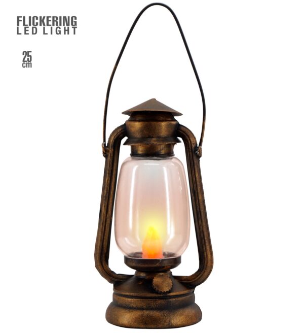 Lanterna halloween con luce tremolante